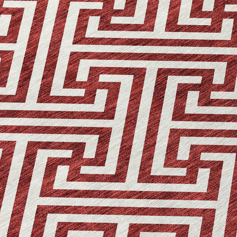 HomeRoots Geometric Transitional Rectangle Outdoor Rug