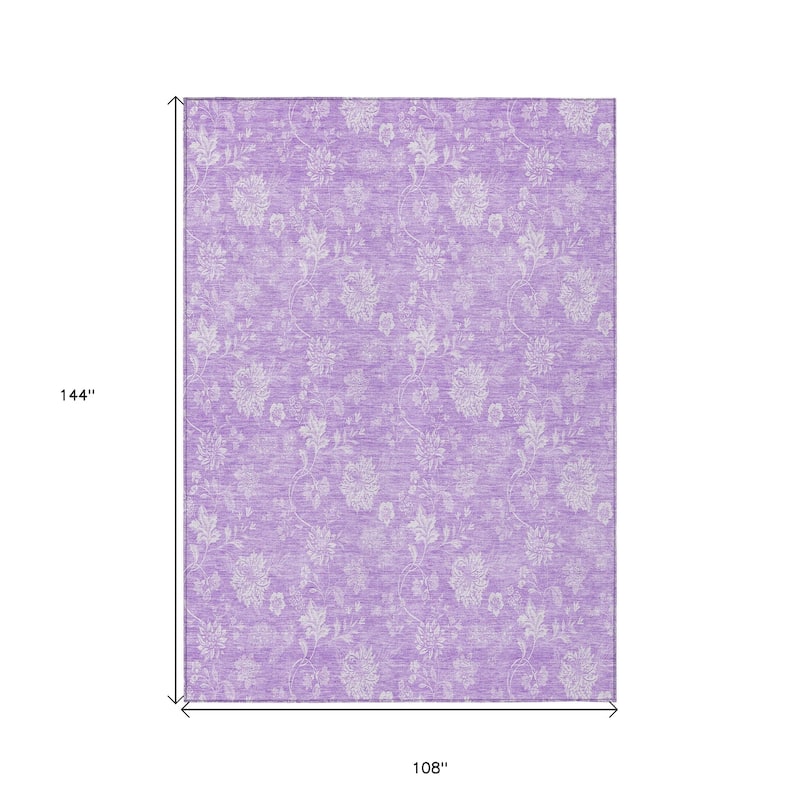 HomeRoots Floral Transitional Rectangle Outdoor Rug