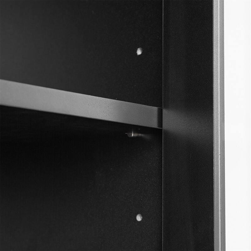 Freestanding Bathroom Storage Cabinet with 4 Doors and 1 Drawer, Tall Bathroom Floor Cabinet with Adjustable Shelf