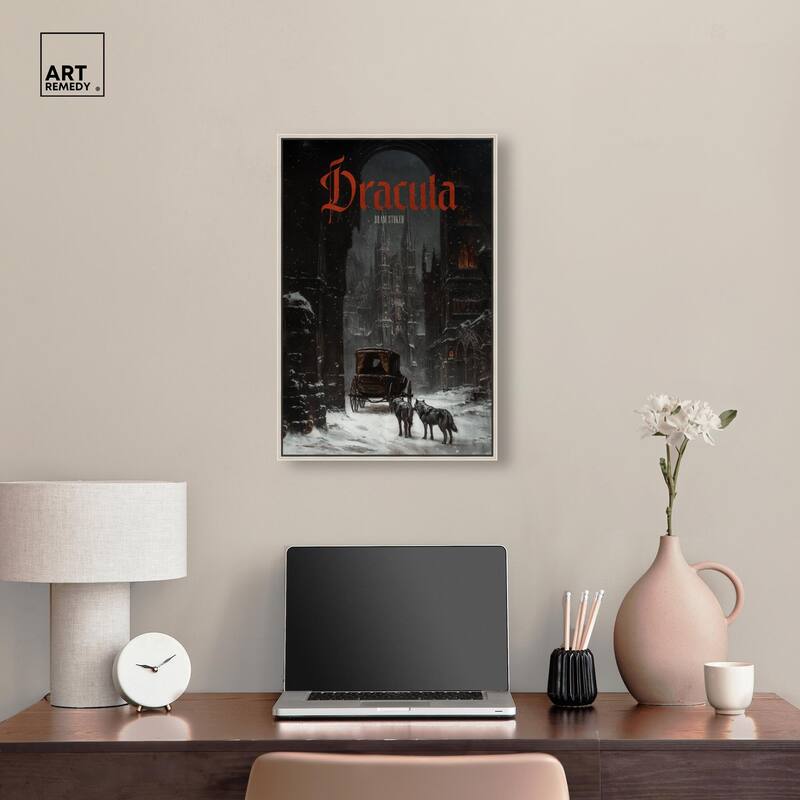 Dracula Gothic Cover Canvas by Art Remedy
