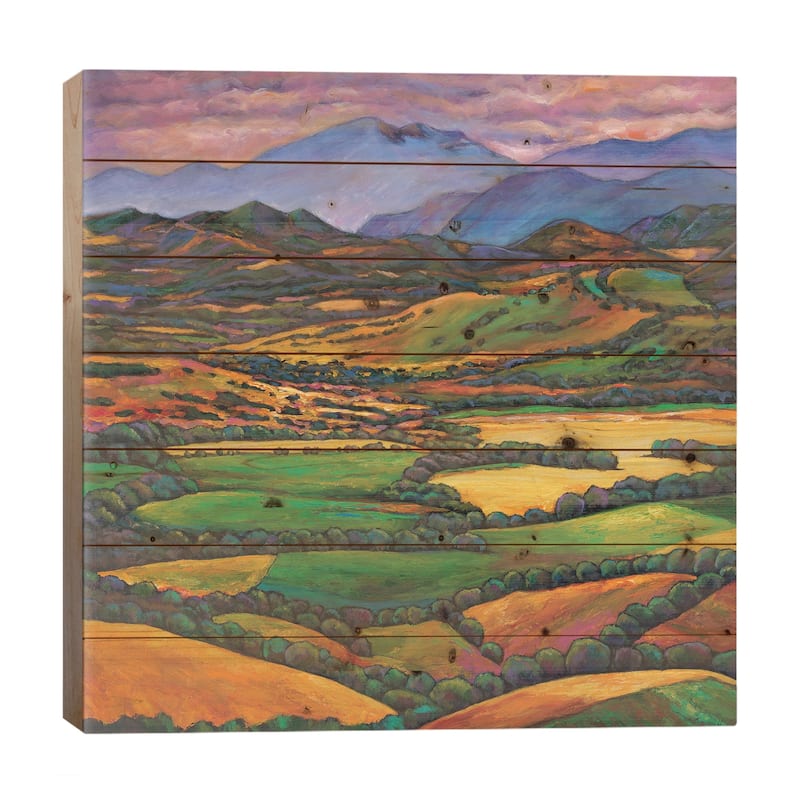 Draped In A Dream Print On Wood by Johnathan Harris - Multi-Color - 26x26x1.5