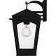 preview thumbnail 3 of 3, Earth Black Outdoor Wall Lantern from the Huck Collection