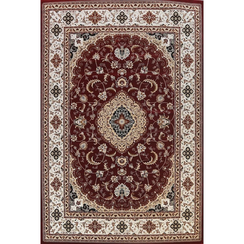 Traditional Floral Medallion Tabriz Turkish Area Rug Oriental Carpet - 7'11" x 10'5"