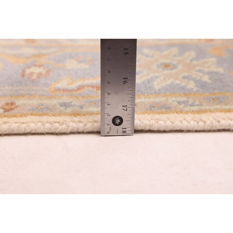 ECARPETGALLERY Hand-knotted Royal Oushak Ivory Wool Rug - 4'0 x 5'11