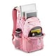 preview thumbnail 4 of 17, Backpack, Travel, or Work Bookbag with tablet sleeve, One Size, Pink Marble - Bubblegum Pink