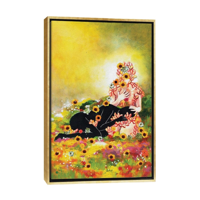 iCanvas "Healing My Younger Self" by Pride Nyasha Framed Canvas Print - Gold - 40x26