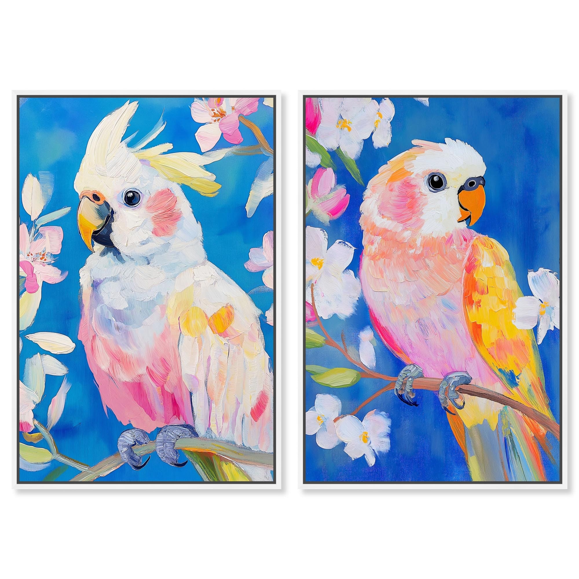 Spectrum on Wings Abstract Set Canvas Print by Art Remedy