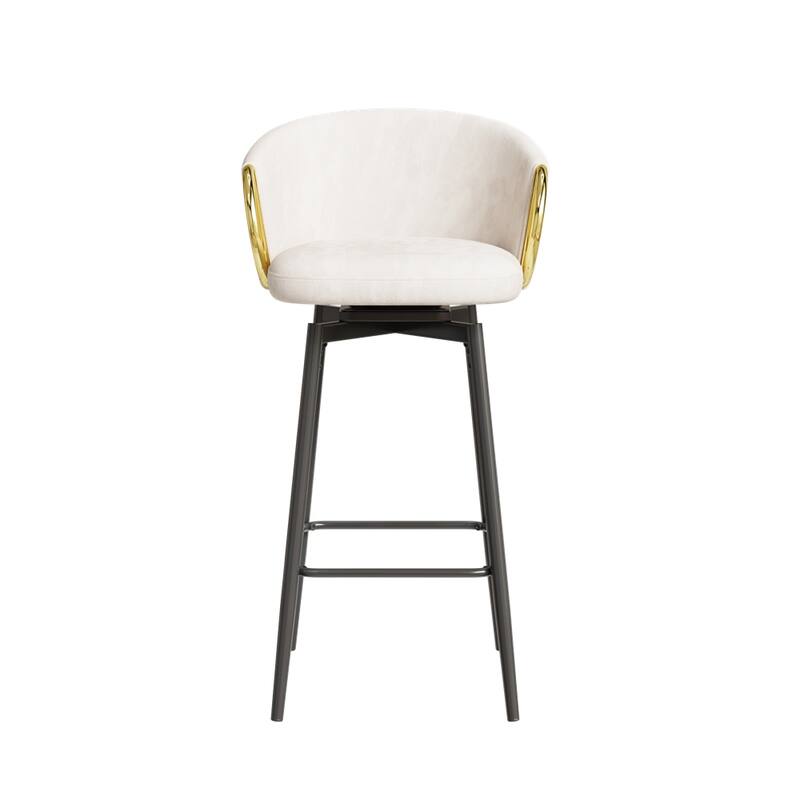 30" Dining Chairs Set of 2,Modern Style 360°Swivel Bar Chairs
