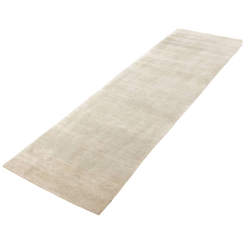ECARPETGALLERY Hand-knotted Opulence Grey Wool Rug - 3'1 x 11'7