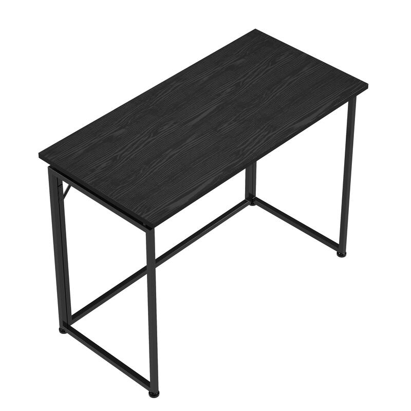 Space-Saving Folding Computer Desk - Convenient, Collapsible Design with Sturdy Steel Legs for Small Rooms
