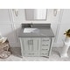preview thumbnail 102 of 128, Willow Collections 36 in x 22 Aberdeen Freestanding Left Offset Sink Bathroom Vanity with Quartz or Marble Countertop 2" Piatra Gray - Coventry Gray