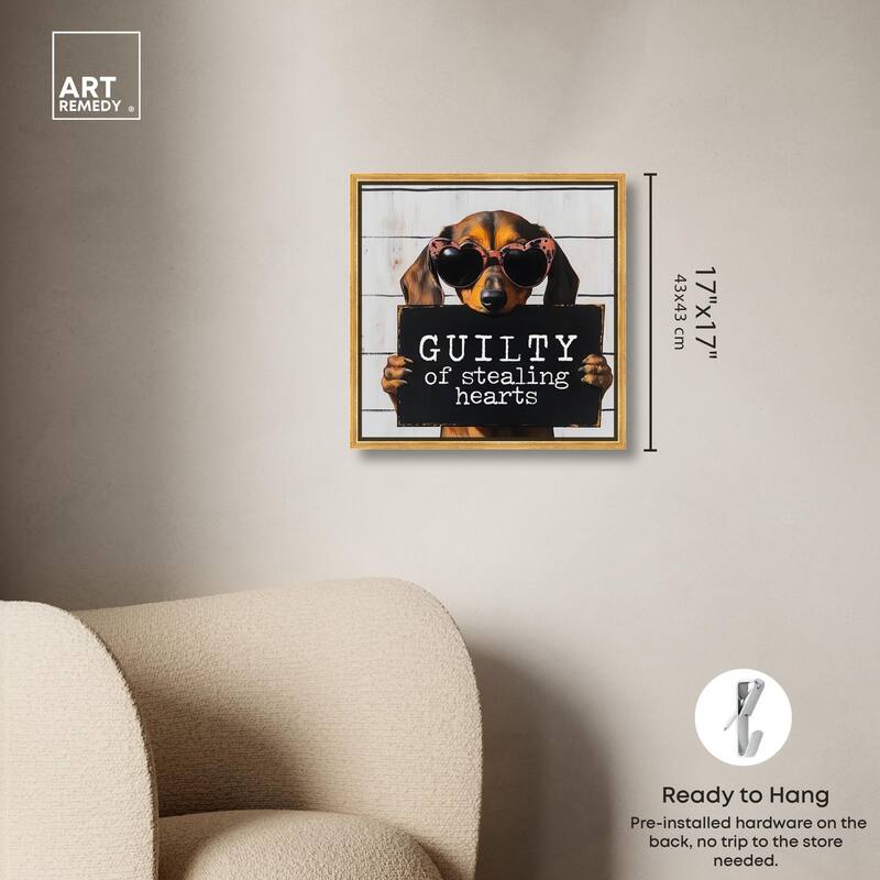 Guilty of Stealing Hearts Canvas by Art Remedy