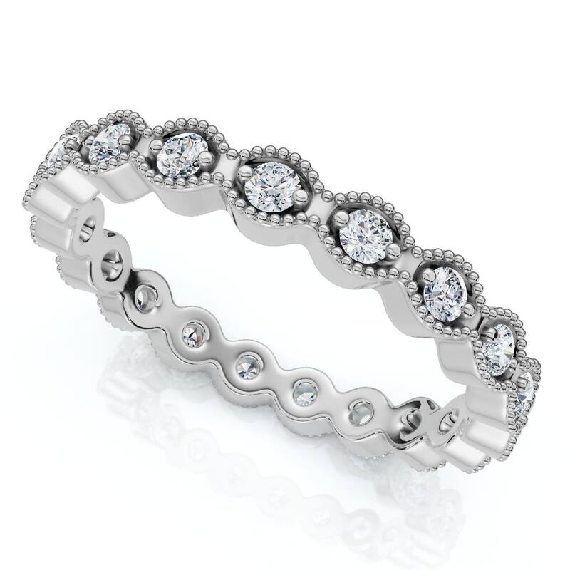 Bliss Diamond 1/3Ct Diamond Aria Eternity Wedding Ring Gold Lab Grown