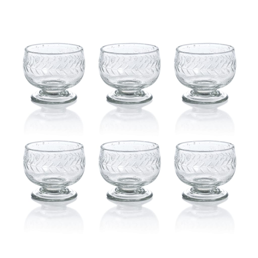 Patia Handmade Etched Tequila / Mezcal Glasses, Set of 6
