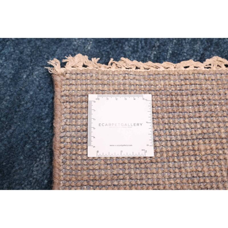 ECARPETGALLERY Hand-knotted Pak Finest Gabbeh Dark Blue Wool Rug - 4'11 x 6'10