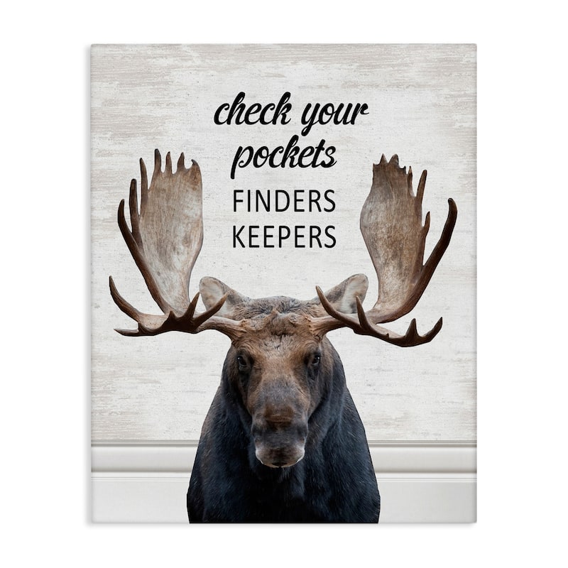 Stupell Check Pockets Laundry Reminder Canvas Wall Art Design By Lettered and Lined - 36 x 48