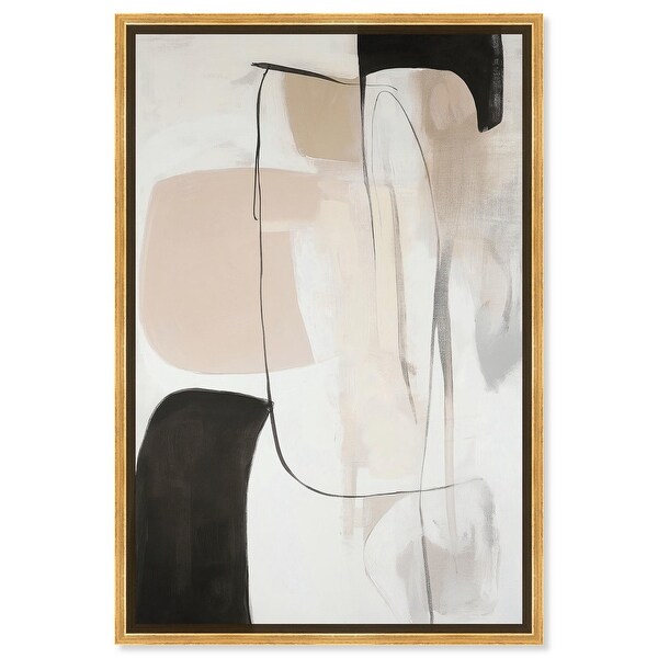 Geometric Harmony Canvas Earthy Abstract Art by Art Remedy - Bed