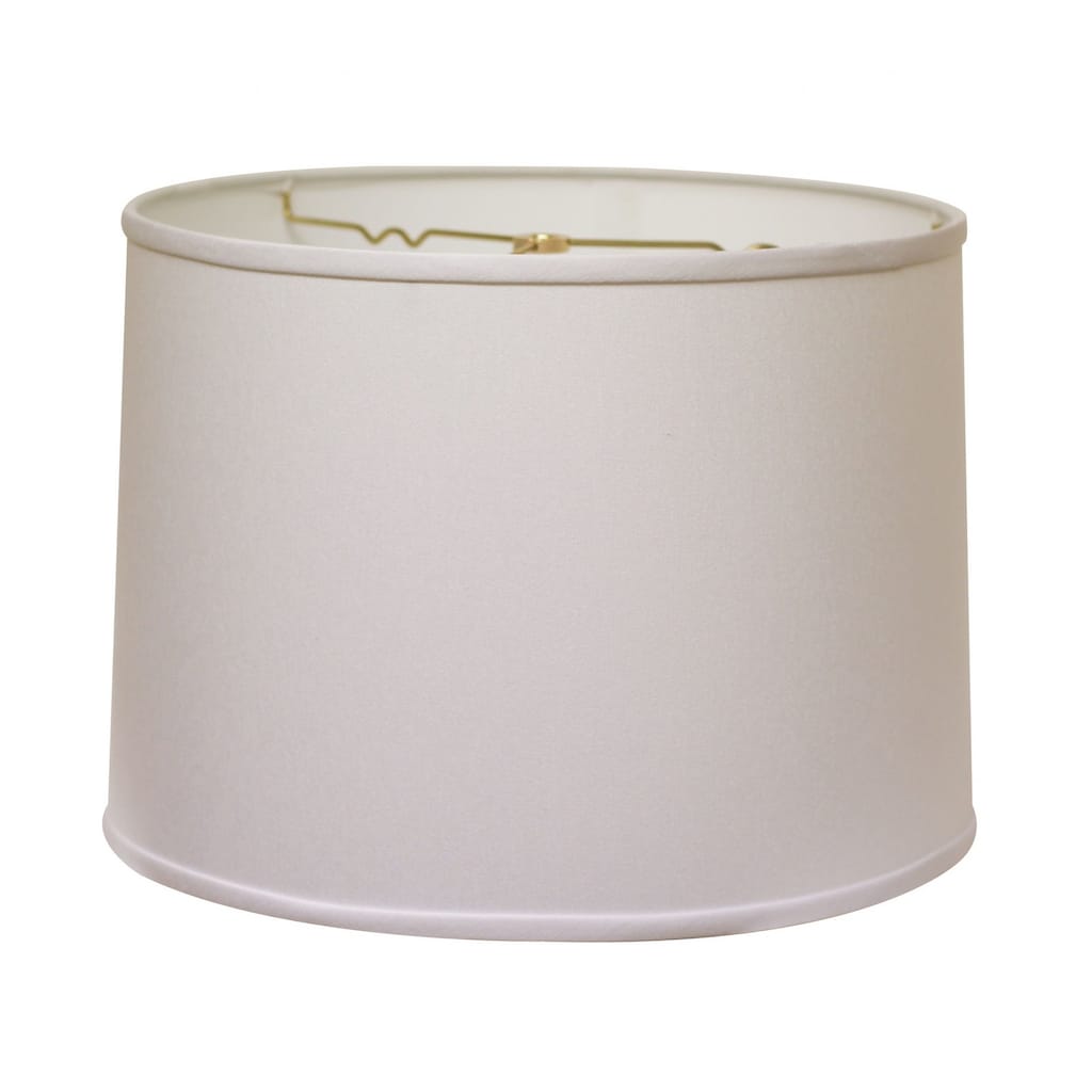 HomeRoots White No Slub Innsbruck Drum Lamp Shade - 13" L x 13" W x 9.5" H