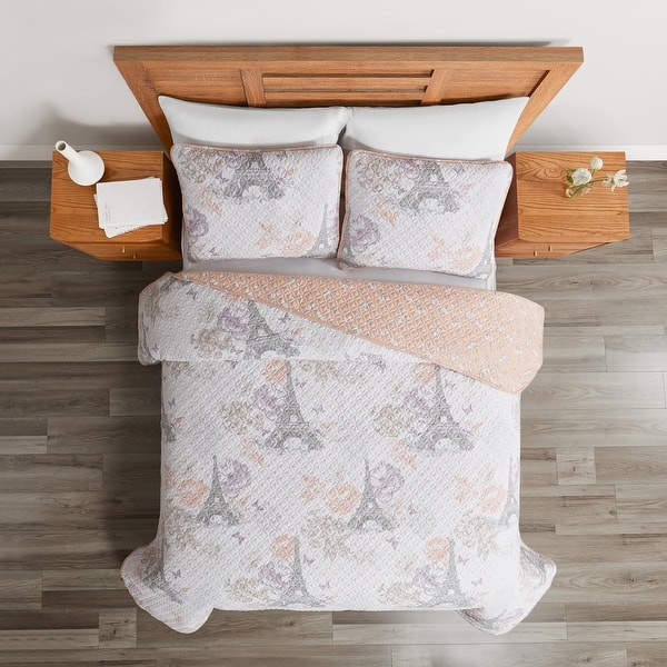 slide 2 of 5, French Riviera Quilt Set Twin - 2 Piece