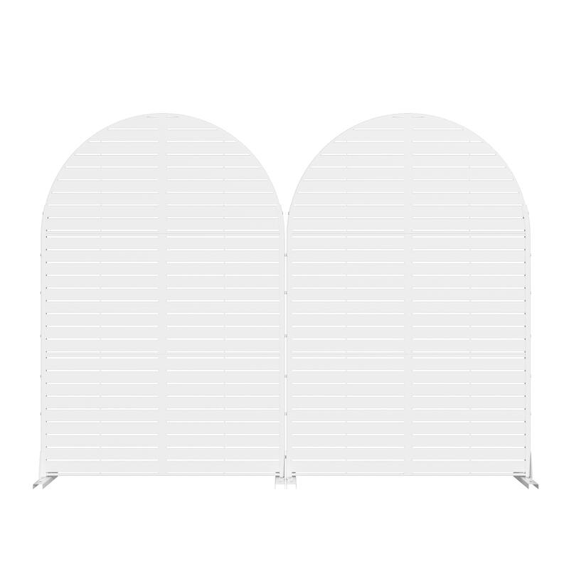 Dovelina 6ft.Outdoor Freestanding Metal Privacy Screen Decorative Garden Fence - 72"x47"