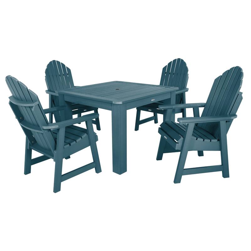 Hamilton 5-piece Outdoor Dining Set - 42" x 42" Table, Dining-height - Nantucket Blue