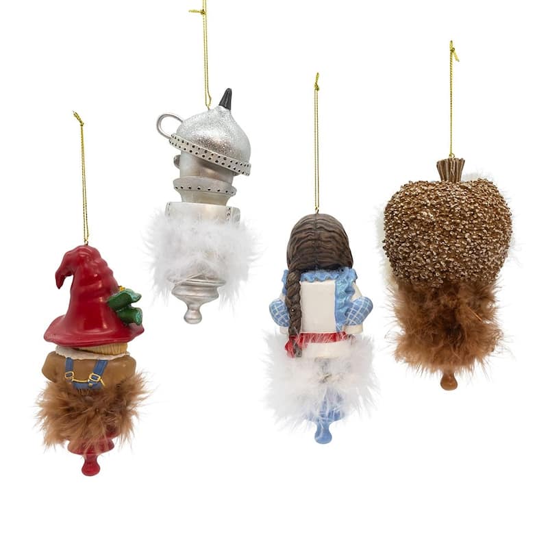 Kurt Adler 6-Inch Holly Hats Wizard Of Oz Boxed Set Ornaments