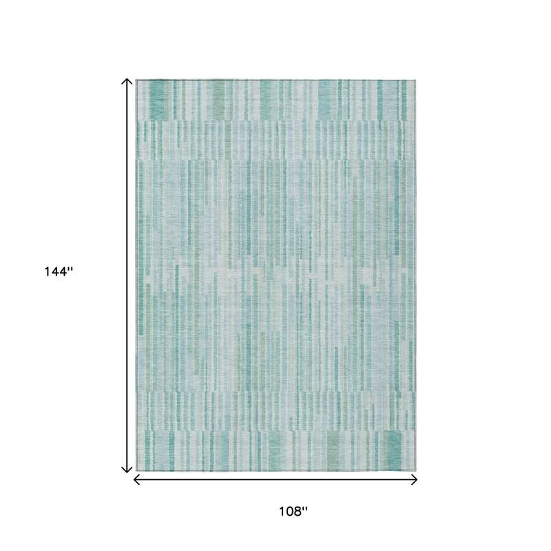HomeRoots Striped Transitional Rectangle Outdoor Rug