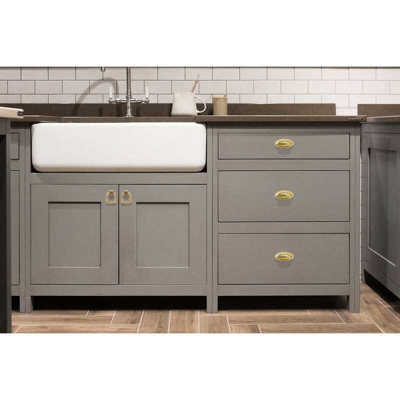 Utopia Alley Megan Gold Ring Cabinet Pull, 1.9" Diameter