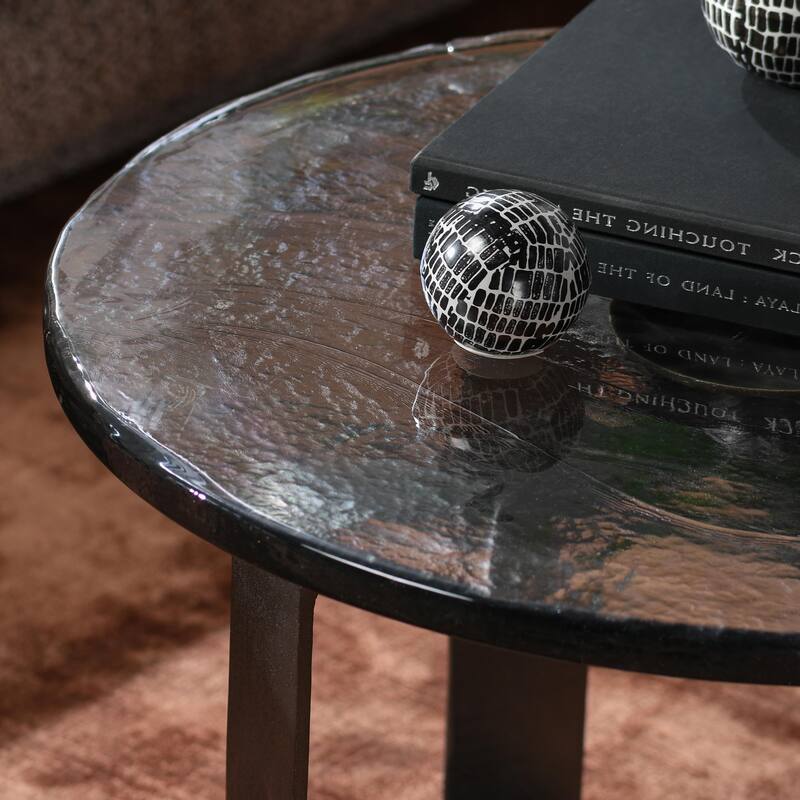 Classic Home Keith 28" Glass Coffee Table