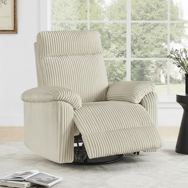 Spruce & Spring Manual Swivel Glider Recliner for Nursery