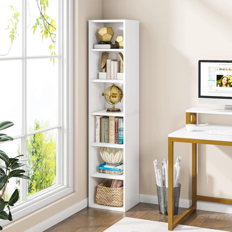 70.9 Inches Tall Corner Bookcase 6-cube Display Shelves