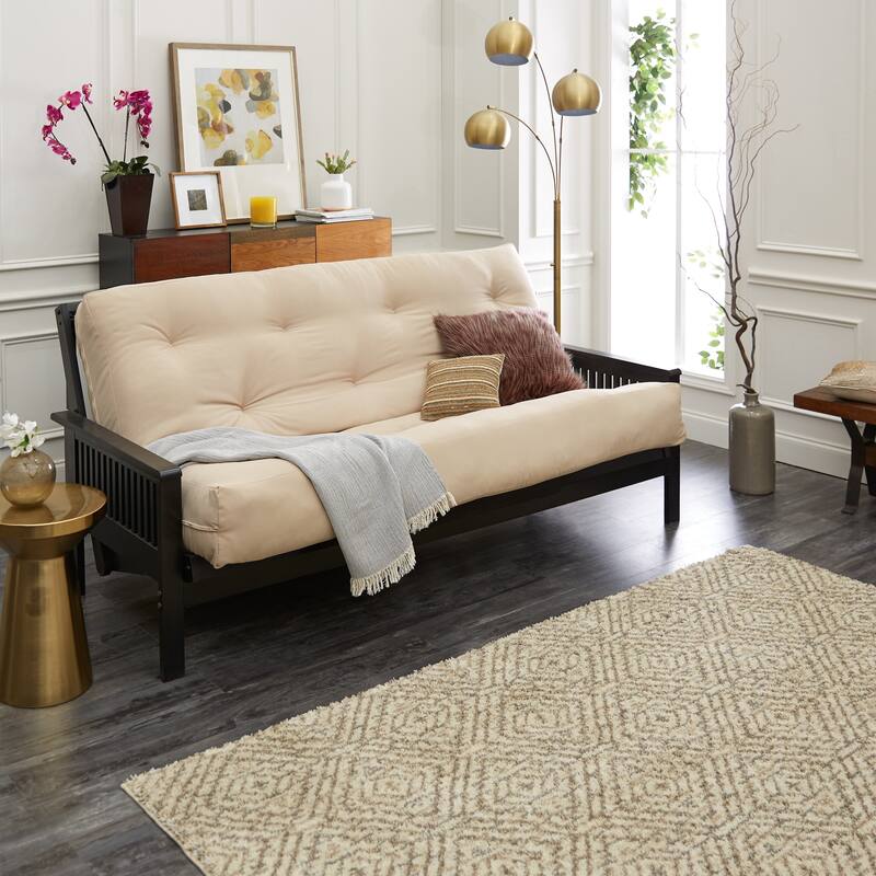 TruPedic Porch & Den Hansen Full-size 5-inch Futon Mattress - Frame Not Included - Ivory - Full