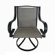 preview thumbnail 3 of 3, Deko Living 5 Piece Outdoor Patio Dining Table and Swivel Chairs