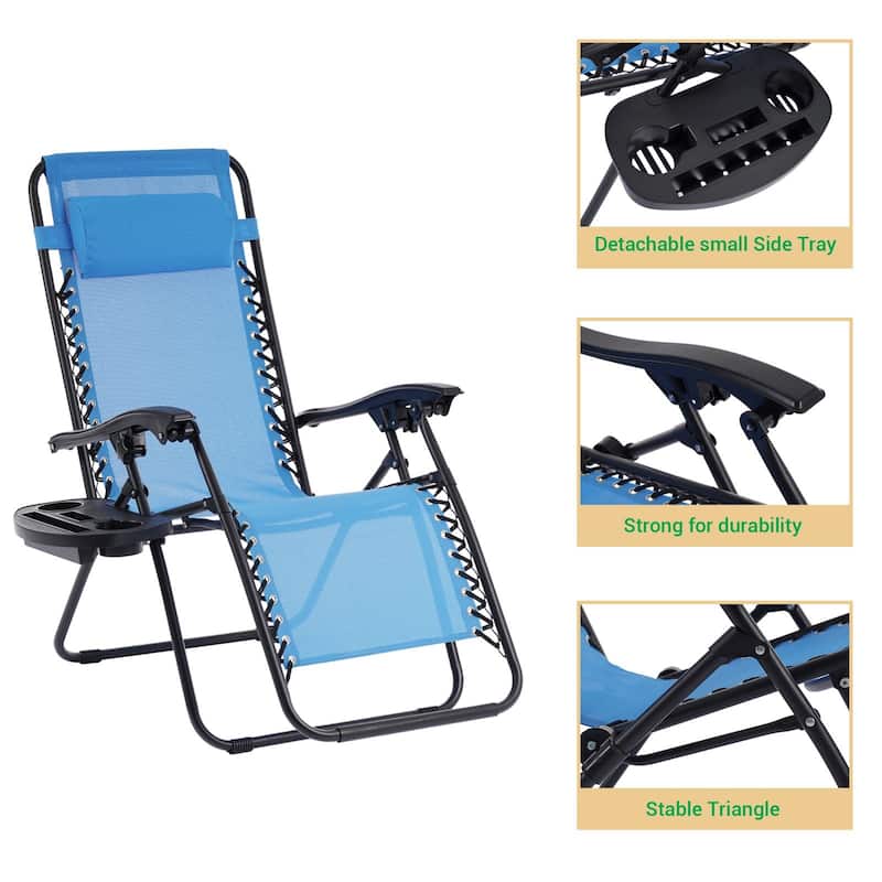 LIVOOSUN Zero Gravity Patio Chairs (Set of 2)