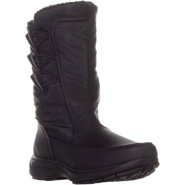 Shop Sporto Dana Mid Calf Winter Boots Black Overstock 25696472