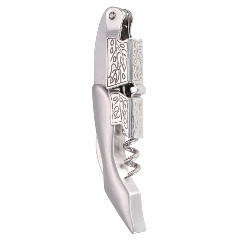 5" Wine Openers Waiter Corkscrew Red Wine Bottle Opener with Foil Cutter, Silver