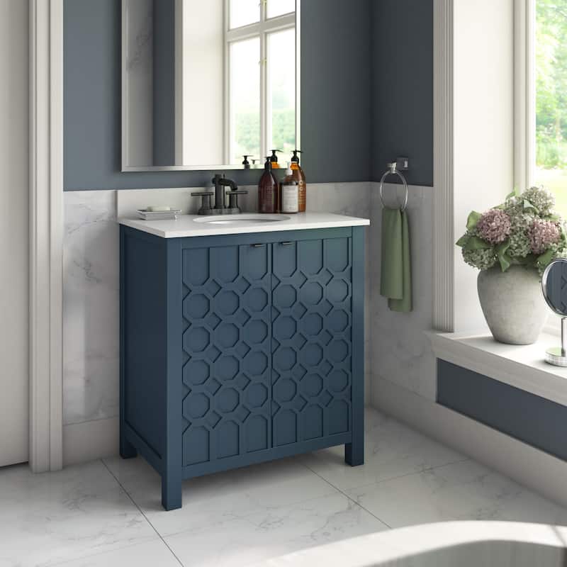 30" Single Bathroom Vanity with Countertop Sink Included