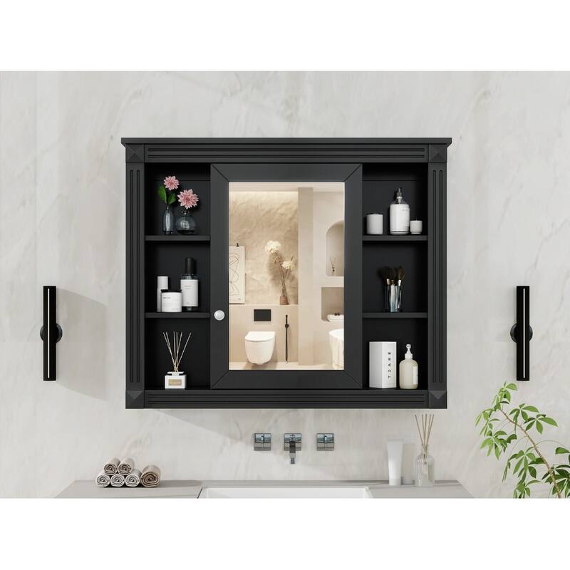 35'' x 28'' Wall Mounted Bathroom Medicine Cabinet - 35" x 7" x 29"
