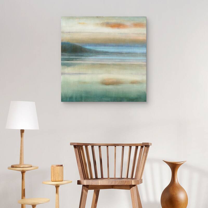 Coastal Sunset by Danhui Nai Canvas Art Print