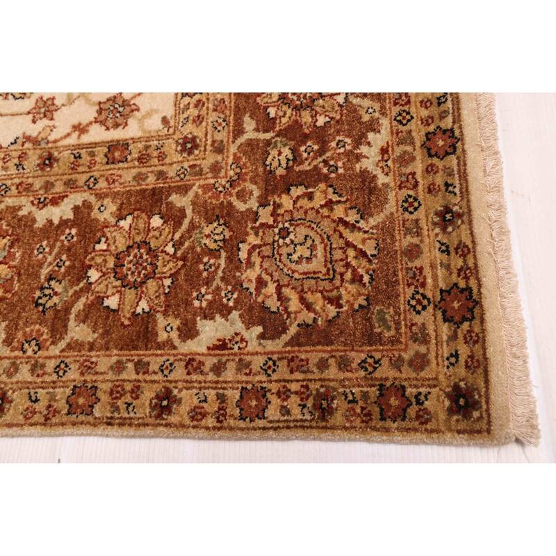 ECARPETGALLERY Hand-knotted Jamshidpour Cream Wool Rug - 6'0 x 8'9