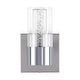 preview thumbnail 2 of 9, CO-Z 7-Inch Acrylic Wall Sconce Vanity Light Integrated LED - Chrome