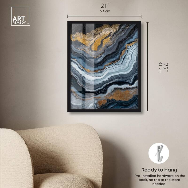 Acrylic Flow II Shadowbox by Art Remedy