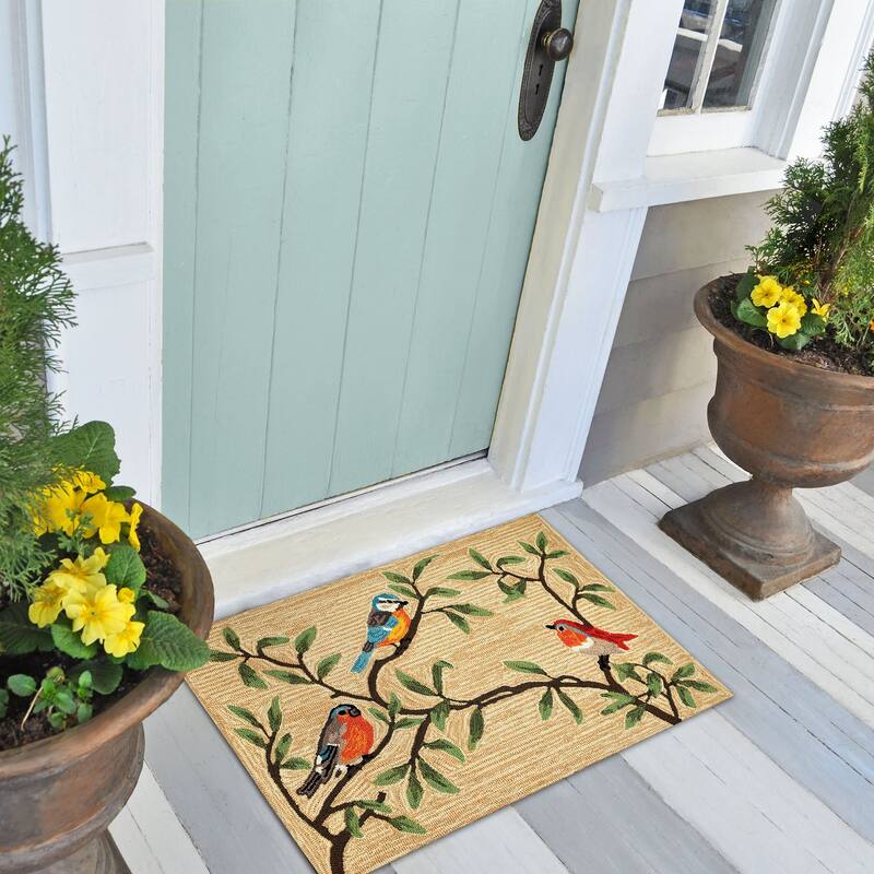 Liora Manne Ravella Birds On Branches Indoor/Outdoor Rug