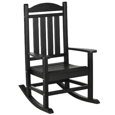 Outdoor Rocking Chair HDPE Weather Resistant Patio Garden Chair