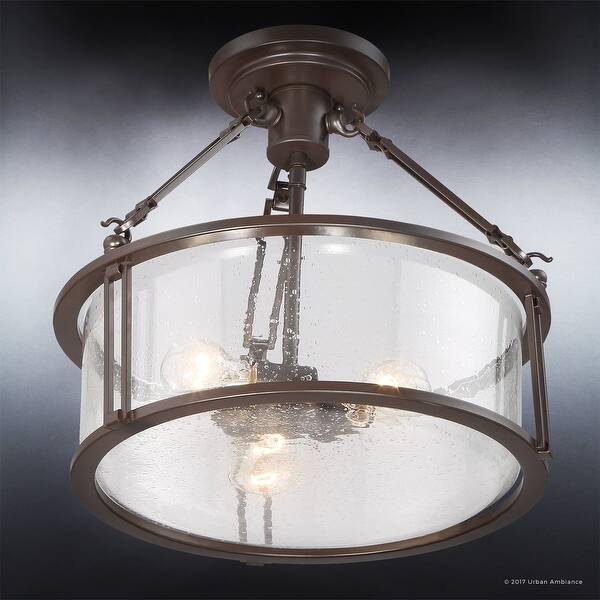 Shop Luxury Industrial Semi Flush Ceiling Light 14 25 H X 16 W