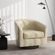 preview thumbnail 131 of 186, Modern Upholstered Barrel Chair Swivel Accent Chair for Living Room