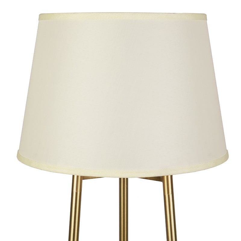 LED Column Floor Lamp Standing Organizer Storage Shelf Table Lamp - 14x62.4 inch