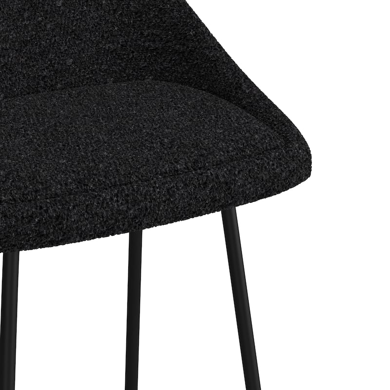 Marco Boucle Bar Height Stools Black Legs (Set of 2)