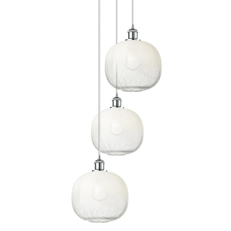 Innovations Lighting 113B-3P-37-17 Brookhaven Sphere Pendant - Polished Chrome / Opal