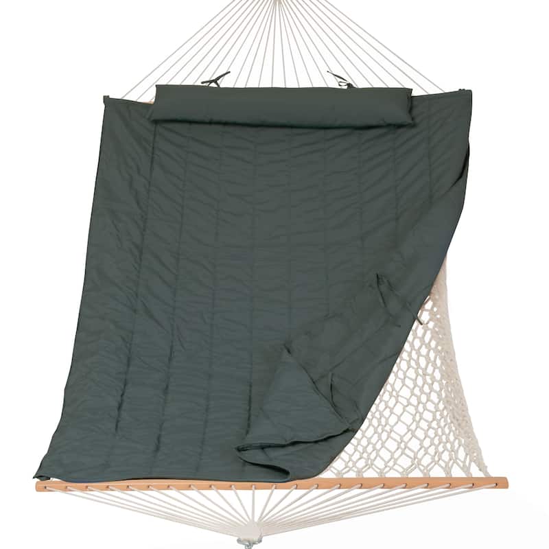 Outdoor Rope Hammock with Polyester Pad, 475 lbs Capacity